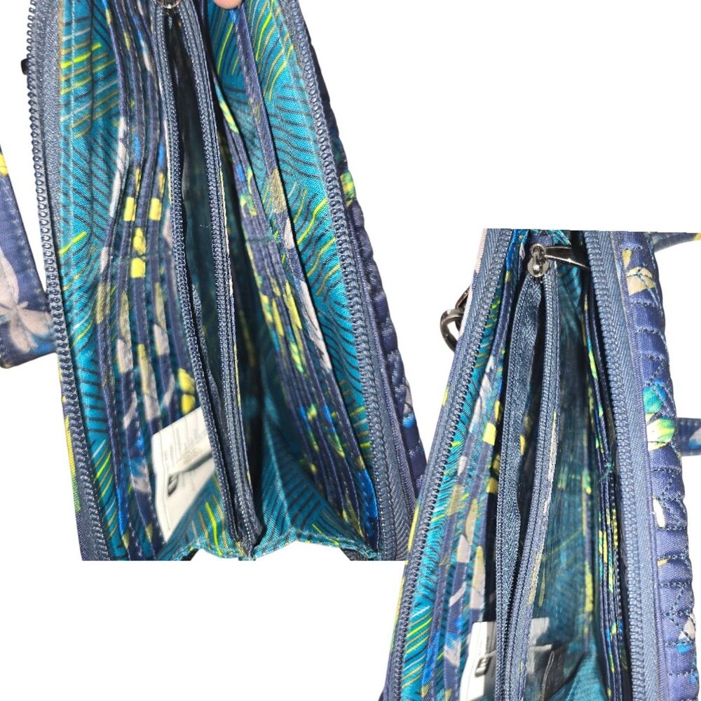 Lug Kickflip SE Convertible RFID Wallet Crossbody Dragonfly Navy Blue - Picture 5 of 6